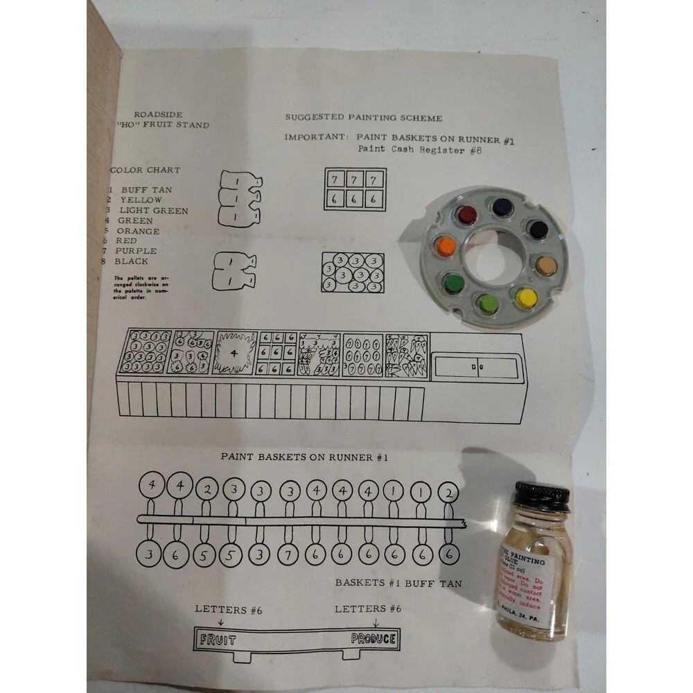 Plasticville 4902 HO Gauge Model Railroad Assortment Houses Church Station w/Box